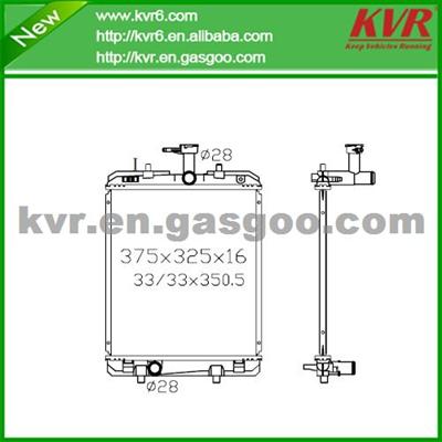 Fin Tube Radiator FOR TOYOTA 05- Aygo/Reugeot 107/Citroen CⅠ OEM 16400-0Q010 /16400-0Q020