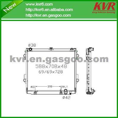 Racing Radiator FOR TOYOTA 08-LX570 V8 AT/08-Landcruiser 5.7V8 AT OEM 16400-50380