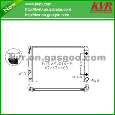 Brazed Car Radiator FOR TOYOTA 06- RAV4 W/ Tow 6cyl OEM 16400-31430