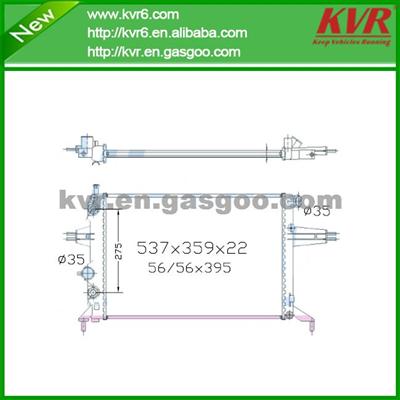 Complete Radiator FOR OPEL 00- Viva 1.8i 16V NISSENS 63248A