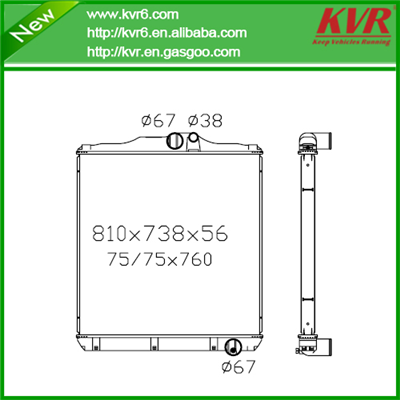 Heavy Duties Truck Radiator FOR MITSUBISHI 96- Super Great OEM ME 293119 /ME 298412