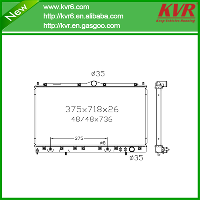 Assy Radiator FOR MITSUBISHI 91-99 3000GT / Stealth OEMMB605454