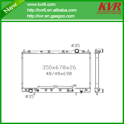 Brazed Auto Radiator FOR MITSUBISHI 95- Eclipse OEM MR127911