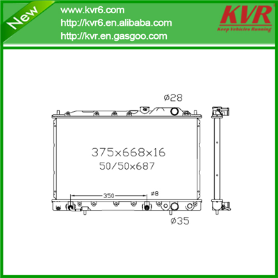 Mechanical Aluminum Radiator FOR MITSUBISHI 87- Lancer / Mirage / Colt OEM MB538548