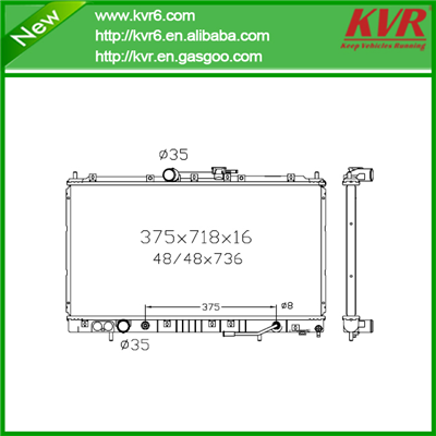 Mechanical Auto Radiator FOR MITSUBISHI 96- Galant / Legnum OEM MR258801/MR281666