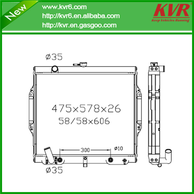 Radiator Factory FOR MITSUBISHI 94-00 Montero / Pajero DPI 2072