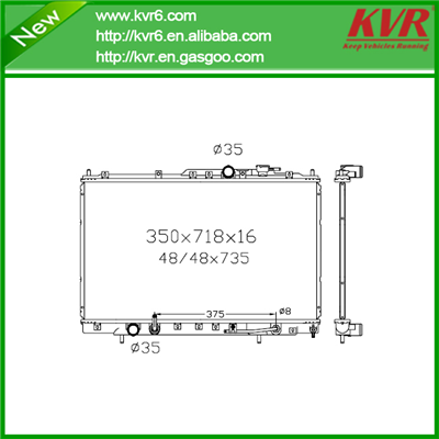 Performance Aluminum Radiator FOR MITSUBISHI 00- Eclipse OEM MR431145