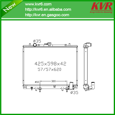 Aluminum Radiator FOR MITSUBISHI 99- Mega / Magnum OEM MR281024