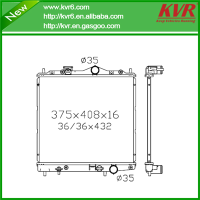 Brazed Auto Radiator FOR MITSUBISHI 92- Lancer , Colt --- OEM MB660386 / MB660540/MB660558