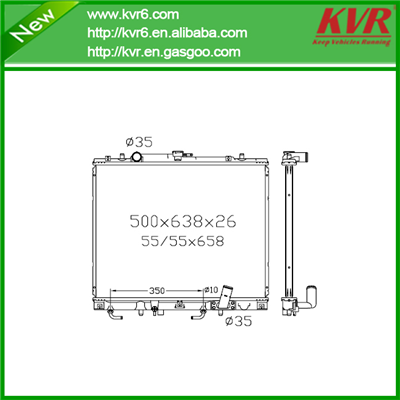 Auto Cool Radiator FOR MITSUBISHI 96- Challenger OEM MR258669