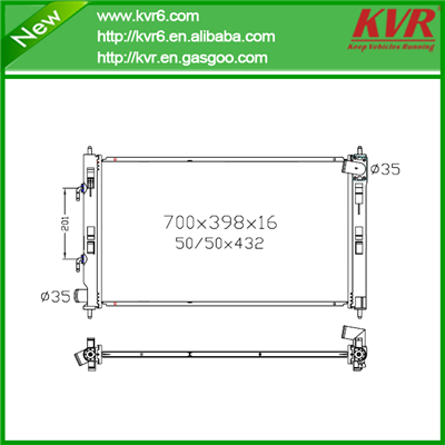 Brazed Auto Radiator FOR MITSUBISHI 96-01 A4/00-01 S4 98-04 Passat OEM 8D0 121 251M