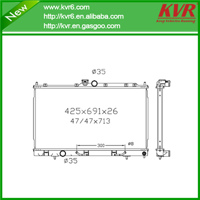 Fin Tube Radiator FOR MITSUBISHI 02- Airtrek / Outlander OEM MR993927