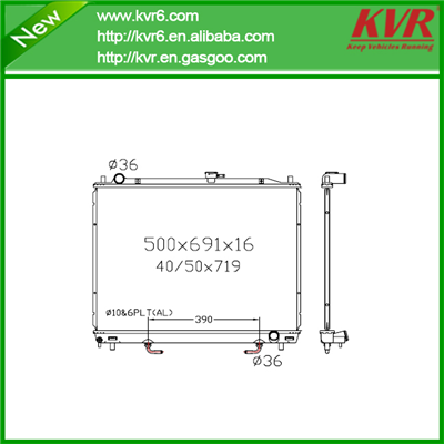 Factory Radiator FOR MITSUBISHI 99- Montero / Pajero OEMMN135949 / MR968286/MR968056