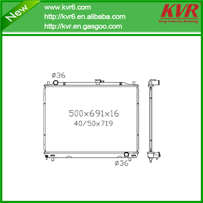 Aftermarket Radiator FOR MITSUBISHI 99- Montero / Pajero OEM MN135948