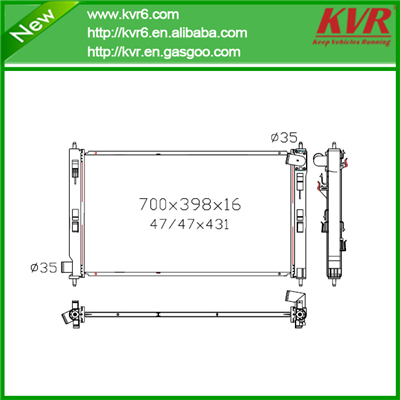 Aluminum Radiator FOR MITSUBISHI 08- Lancer L4 2.0 OEM MN156092