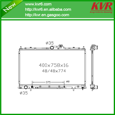 Car Cooling System Radiator FOR MITSUBISHI 04- Galant L4 , Galant V6 DPI 2723