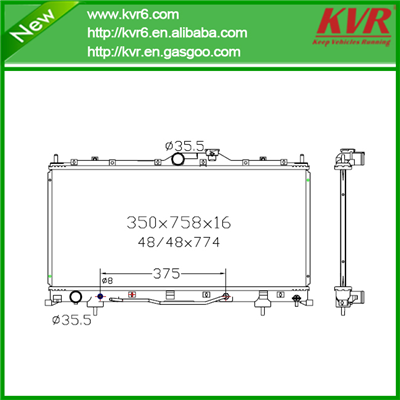 Radiator Factory FOR MITSUBISHI 06- Eclipse DPI 2842