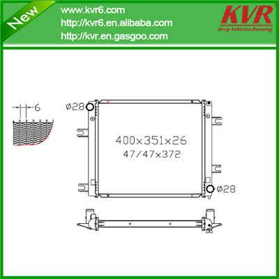 Radiator Assy FOR MITSUBISHI 98- MINI, CAB/TOWN,BOX OEM MR614716, MR614706