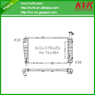 Made In China Radiator FOR FORD 88-95 Taurus --- NISSENS 62065