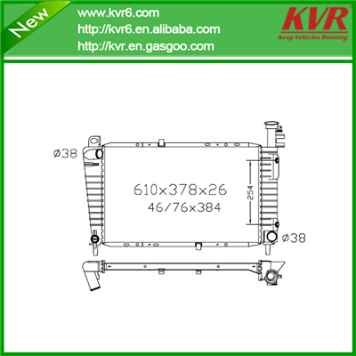 Aluminum Car Radiator FOR FORD 86-93 Taurus / Sable NISSENS 62064