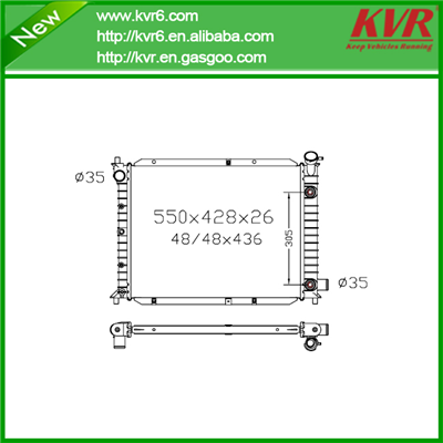 Universal Cooling System Radiator FOR FORD 91-99 Tracer / 91-02 Escort / ZX2 NISSENS 62016