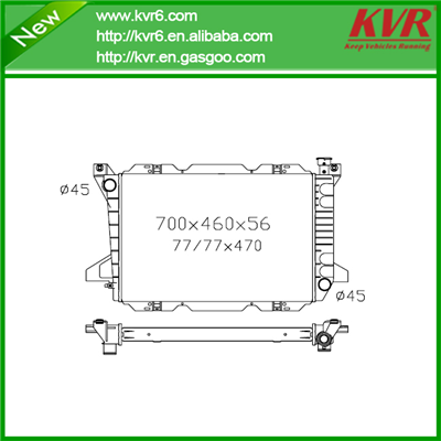 Mechanical Radiator FOR FORD 85-93 Bronco / 85-96 F Series Pickups DPI 1454