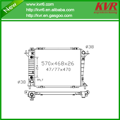 Brazed Car Radiator FOR FORD 94-97 Cougar / XR7 / Thunderbird DPI 1550