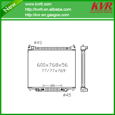 Aluminum Car Radiator FOR FORD 97-07 E Series Van DPI 1995