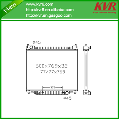 Passenger Car Radiator FOR FORD 97-07 E Series Van DPI 1994