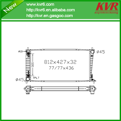 Brazed Aluminum Radiator FOR FORD 04- F Series Pickups --- DPI 2719