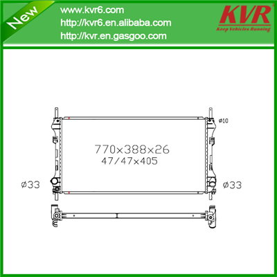 Brazed Aluminum Radiator FOR FORD 00- Transit 2.0L D OEM 1C1H8005FD ---