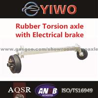 Rubber Torsion Axle With Electric Brake Load Capacity 500 Kg-2500kg