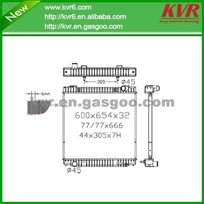 Brazing Radiator FOR FORD 04-07 E SERIES VAN DPI 2976