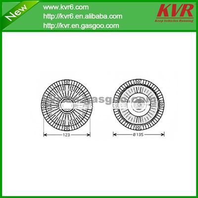 Universal Car Fan Clutch Used In Audi Oem 4A0 121 350 / 4A0 121 350 B