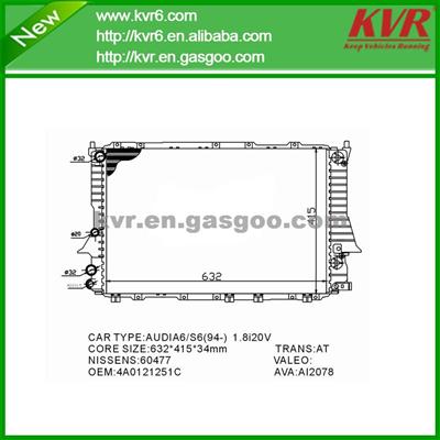 Radiator Manufacturers China FOR AUDI A6 S4 Turbo Quattro OEM 4A0121251C