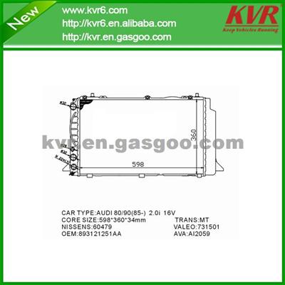 Auto Engine Cooling Radiator FOR AUDI OEM 893121251AA