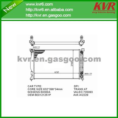 Panel Radiator FOR AUDI OEM 4F0121251R