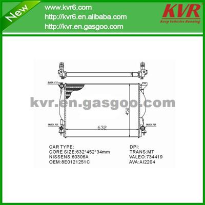 Radiator Assembly FOR AUDI OEM 8E0121251C