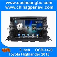 Ouchuangbo Toyota Highlander 2015 Audio Stereo Sat Navi DVD