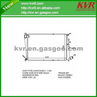 Passenger Car Radiator FOR CITROEN OEM 1330JA /96108610