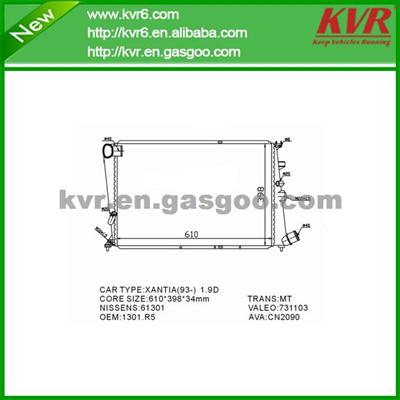 Car Aluminum Radiator FOR CITROEN OEM 1301R5