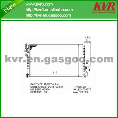 Mechanical Aluminum Radiator FOR PEUGEOT 405 II Break (4E) 1.9 D OEM 1301G3