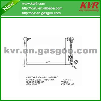 Brazed Car Radiator FOR PEUGEOT 605 (6B) 2.1 Turbo Diesel OEM 1301Z6