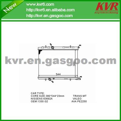 Alloy Radiator FOR PEUGEOT 306 Convertible (7D, N3, N5) 1.8 OEM 133083