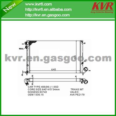 Brazing Radiator FOR PEUGEOT 406 Break (8E/F) OEM 133015/1331P7