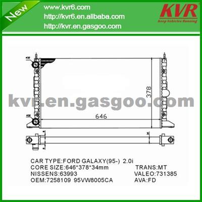 Aluminum Radiator FOR FORD GALAXY (WGR) 2.0 I OEM 7258109/95VW8005CA
