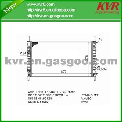 Auto Cooling System Radiator FOR FORD TRANSIT Box (FA_ _) OEM 4C118005AC