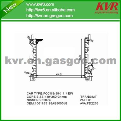 Car Radiator FOR FORD FOCUS Clipper (DNW) 1.6 16V OEM 98AB8005JB/1061185