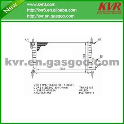 Auto Cooling System Radiator FOR FORD COURIER Box (J5_, J3_) 1.4 I OEM 1001857