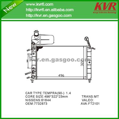 Cheap Radiator FOR FIAT TEMPRA 1.6 OEM 7732873/7632018